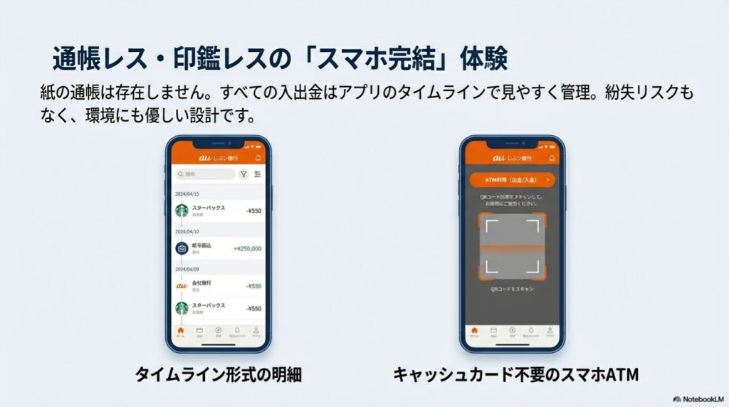 物理的な通帳を持たずスマホで入出金明細をリアルタイム管理するネット銀行の安全性