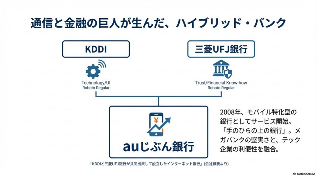 通信と金融の大手が生んだネットバンク、auじぶん銀行