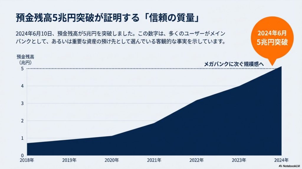 多くのユーザーに選ばれる人気ネット銀行としてのauじぶん銀行の市場シェアイメージ