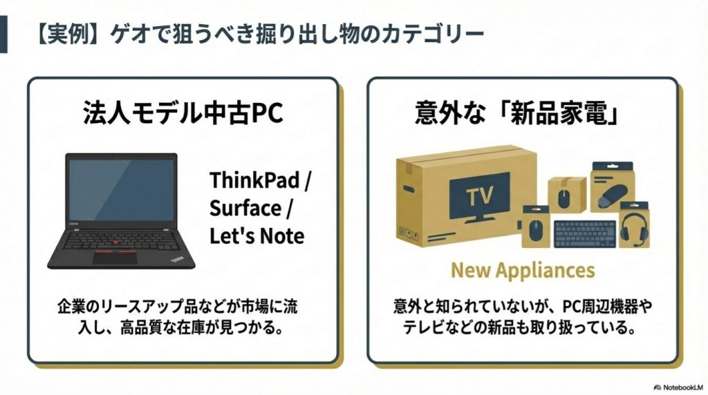 中古ノートPCの市場相場とコスパのバランスを考慮したモデル選びのイメージ